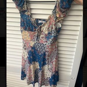 Urban Outfitters Audrey Printed Mini Dress